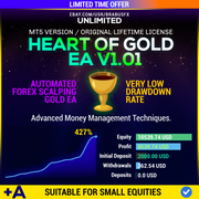 EA HEART OF GOLD MT5 V1.01 GOLD Scalping Automation BOT