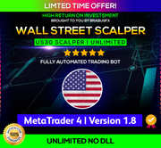 Wall Street US30 Scalper V1.8 MT4 Unlimited + Optimized Presets